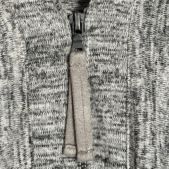 LOGO by Lori Goldstein Heathered Sharkbite Hem Cardigan - Picture 4 of 7